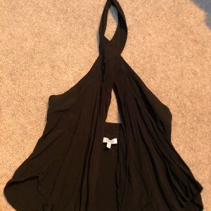 Tobi open back halter top